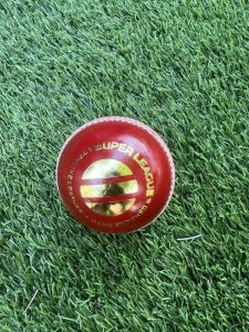 Eleven Super League Red leather cricket Ball