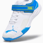 PUMA Bowling 22.1 Cricket Shoes - White-Elektro Green-Bluemazing - Image 4